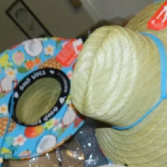 Peter Grimm Fruta hand woven Herringbone Weave Beach hat UPF 50+NWT 🆕📦⌚🏃💨🚚 - Picture 8 of 15